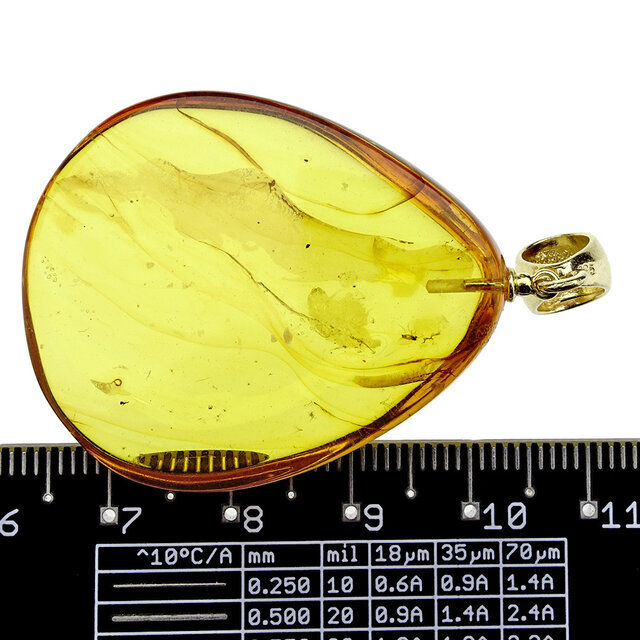 Baltic amber pendant gold plated Baltic amber pendant gold plated