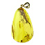 Baltic amber pendant gold plated