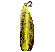 Baltic amber pendant gold plated