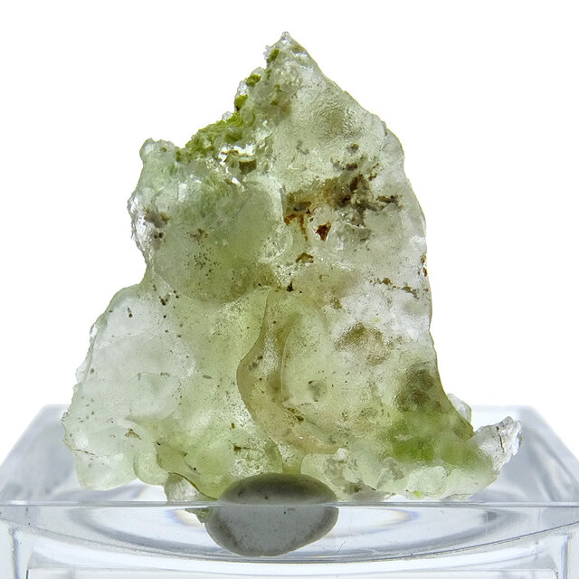 Hyalite opal with green fluorescence under UV light Hyalite opal with green fluorescence under UV light