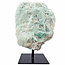 Blauw tot groene steen uit Brazilië  910 gram en 13 cm