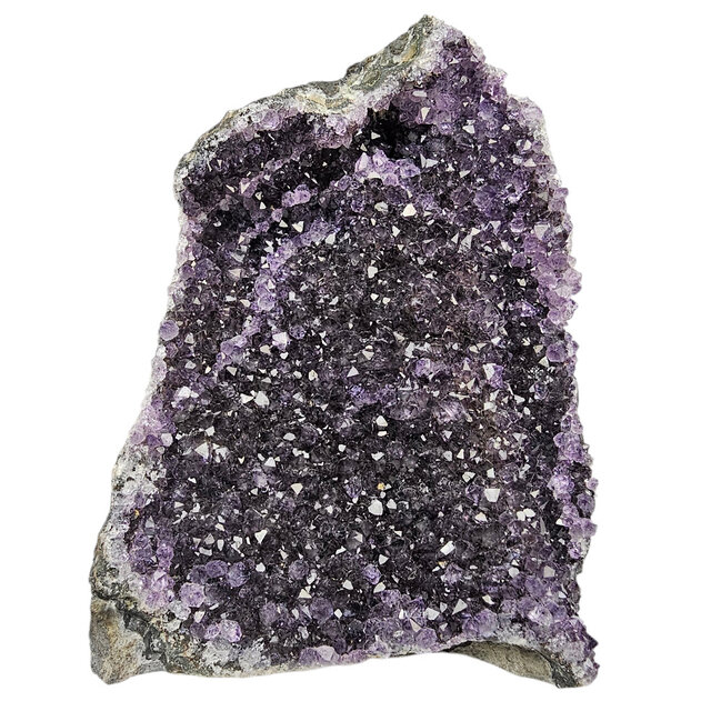 Deep purple amethyst cluster from Uruguay 740 grams Deep purple amethyst cluster from Uruguay 740 grams