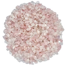 Rose quartz tumbled stones