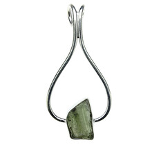 Moldavite pendant in silver 3,6 grams