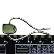 Moldavite pendant in silver 3,3 grams Moldavite pendant in silver 3,3 grams