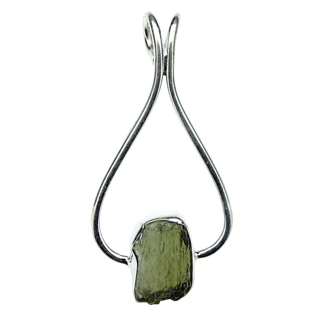 Moldavite pendant in silver 3,6 grams Moldavite pendant in silver 3,6 grams