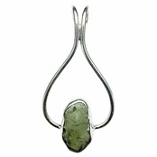 Moldavite pendant in silver 3,9 grams Moldavite pendant in silver 3,9 grams