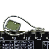 Moldaviet hanger in zilver 3,4 gram Moldaviet hanger in zilver 3,4 gram