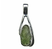 Moldavit-Anhänger in Silber 3,5 Gramm