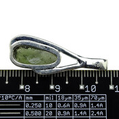 Moldaviet hanger in zilver 3,5 gram Moldaviet hanger in zilver 3,5 gram