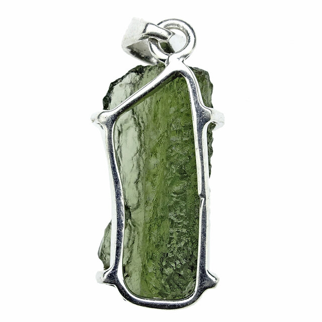 Moldavite pendant in silver 4 grams Moldavite pendant in silver 4 grams