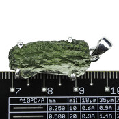Moldavite pendant in silver 4 grams Moldavite pendant in silver 4 grams
