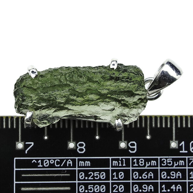 Moldavite pendant in silver 4 grams Moldavite pendant in silver 4 grams