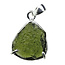 Moldavite pendant in silver 3,2 grams