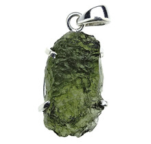 Moldavite pendant in silver 4,4 grams