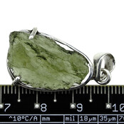 Moldavit-Anhänger in Silber 3,6 Gramm