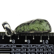 Moldavit-Anhänger in Silber 3,1 Gramm Moldavit-Anhänger in Silber 3,1 Gramm