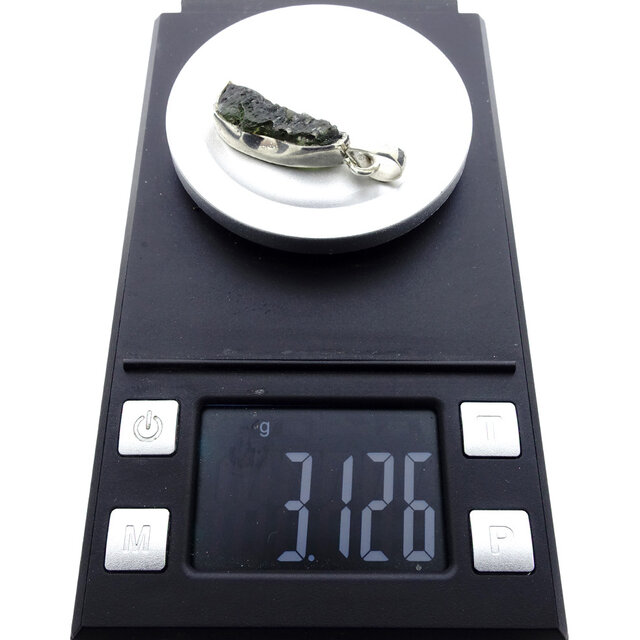 Moldaviet hanger in zilver 3,1 gram Moldaviet hanger in zilver 3,1 gram