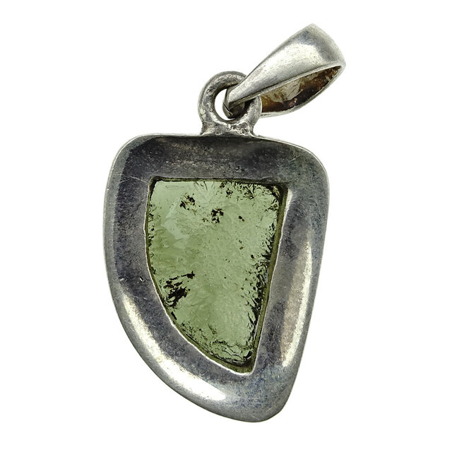 Moldavit-Anhänger in Silber 2,9 Gramm