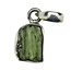 Moldavite pendant in silver 2 grams