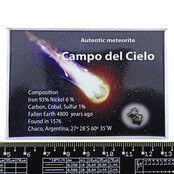 Campo del Cielo Meteorit im Kasten