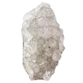 White amethyst cluster from Brazil
