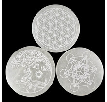 Selenite charging discs 3 pieces