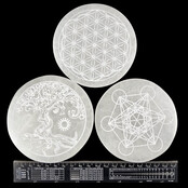Selenite charging discs 3 pieces