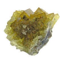 Gelber Moscona-Fluorit mit Calcit