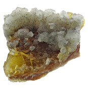 Yellow Moscona fluorite wit calcite