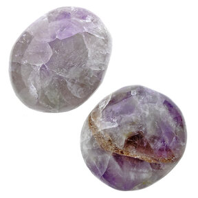 Amethyst palmstones 2 pieces