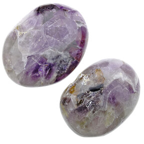 Amethyst palmstones 2 pieces