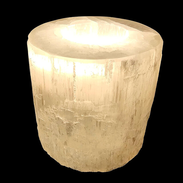 Selenit Teelichthalter 8 CM