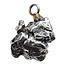 Iron meteorite crystal pendant