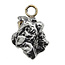 Iron meteorite crystal pendant