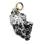 Iron meteorite crystal pendant