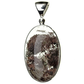 Lodolite with silver