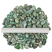Beautiful green quarz large tumbled stones 2,5 kg