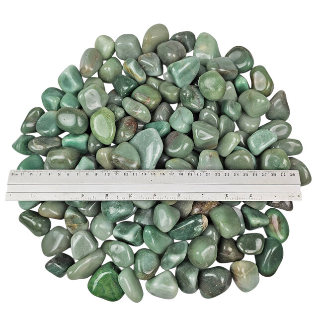 Mooie groene kwarts jumbo stenen, 2,5 kg