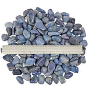 Blue quarz large tumbled stones 5 kg