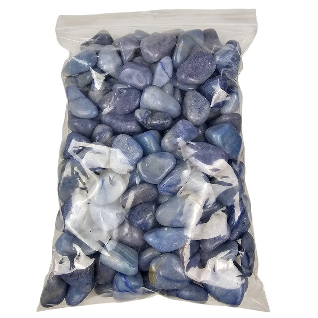 Blue quarz large tumbled stones 5 kg