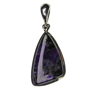 Sugilite pendant with silver