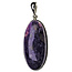 Beautiful purple mineral from Siberia, beautiful pendant in silver