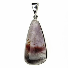 Auralite pendant in silver