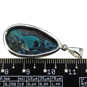 Beautiful chrysocolla pendant from Congo