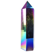 Obsidian, behandelt mit Titan-Aura