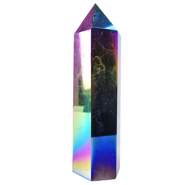 Obsidian, behandelt mit Titan-Aura