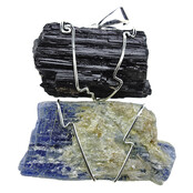 Pendant of tourmaline and kyanite