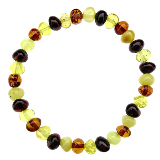 Baltic amber bracelet 6 mm beads