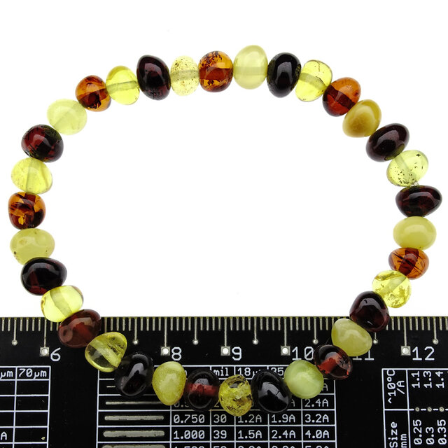 Baltic amber bracelet 6 mm beads
